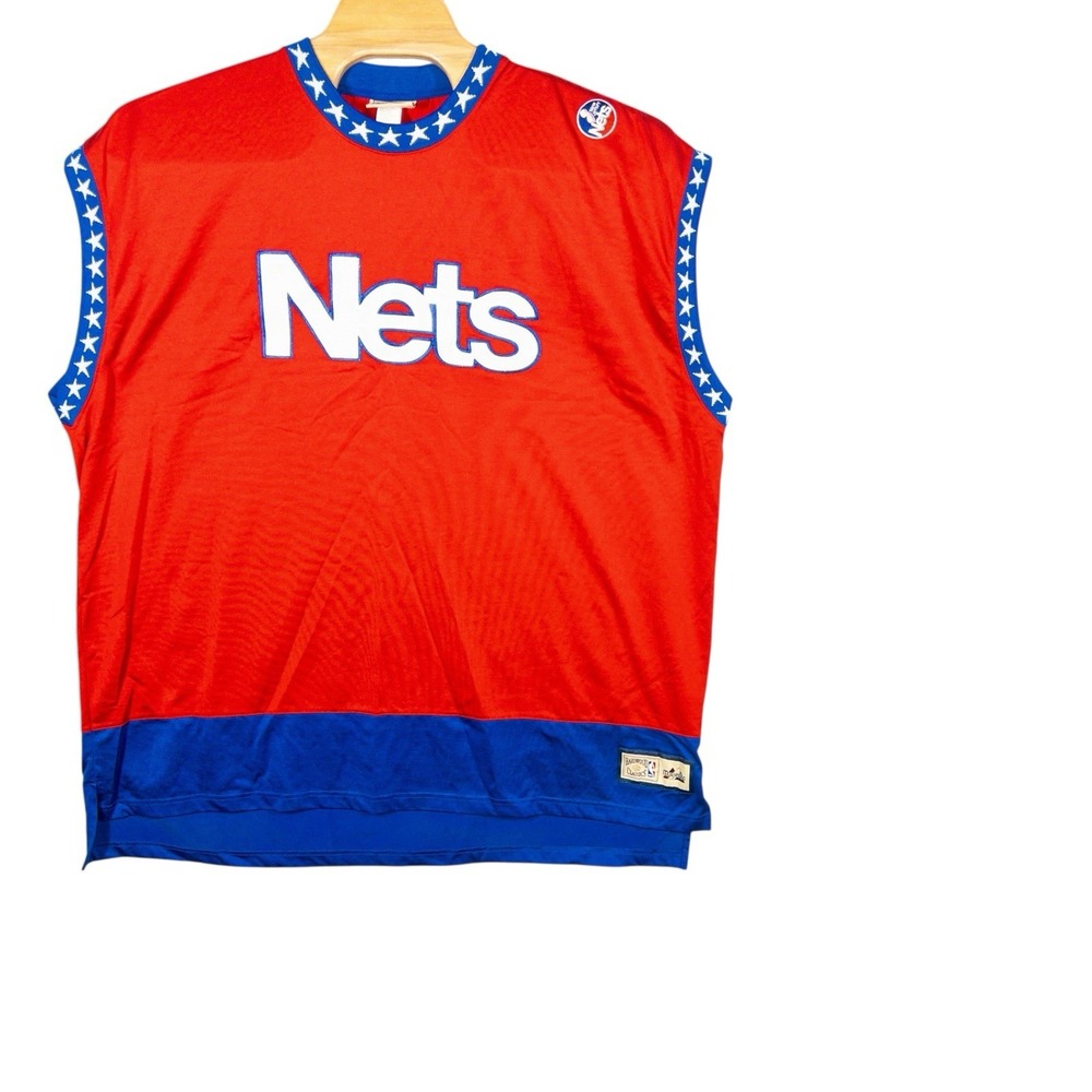 Vintage Majestic Hardwood Classics New Jersey Nets‎ Basketball Jersey Mens 3XL